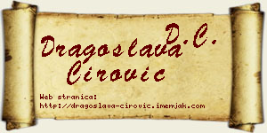 Dragoslava Ćirović vizit kartica